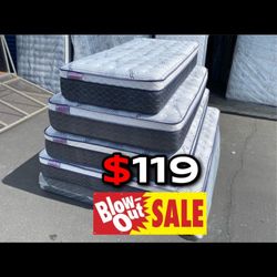 Twin Bamboo Plush Comfort Europillow Top 12inch Matres!!