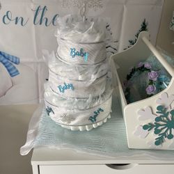 Snowflake Baby Boy Shower