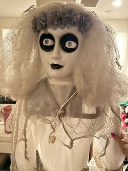 White Halloween witch