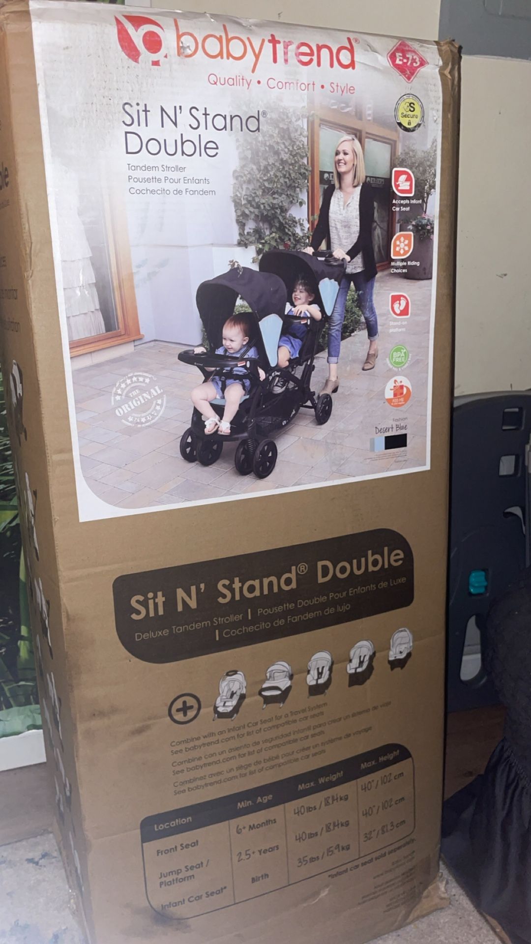 Brand New Sit And Stand Double Stroller