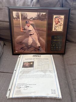 Roy Campanella Autographed 8x10 Photo