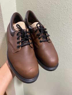 Red Wing 4407 Mens Size 8.5 made in USA Leather Oxford Steel Toe Work Safety Shoes