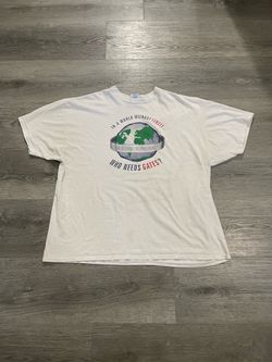 Vintage 1990s Linux Computer PC OS Software Bill Gates Funny Humor Graphic White Mens Shirt