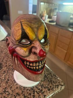 Creepy Bald Clown Mask