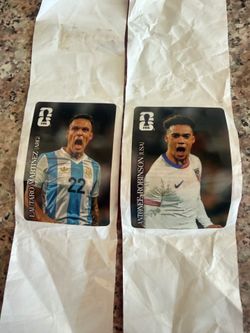 FIFA World Cup Stickers coca cola Lautaro Martinez Antonee Robinson