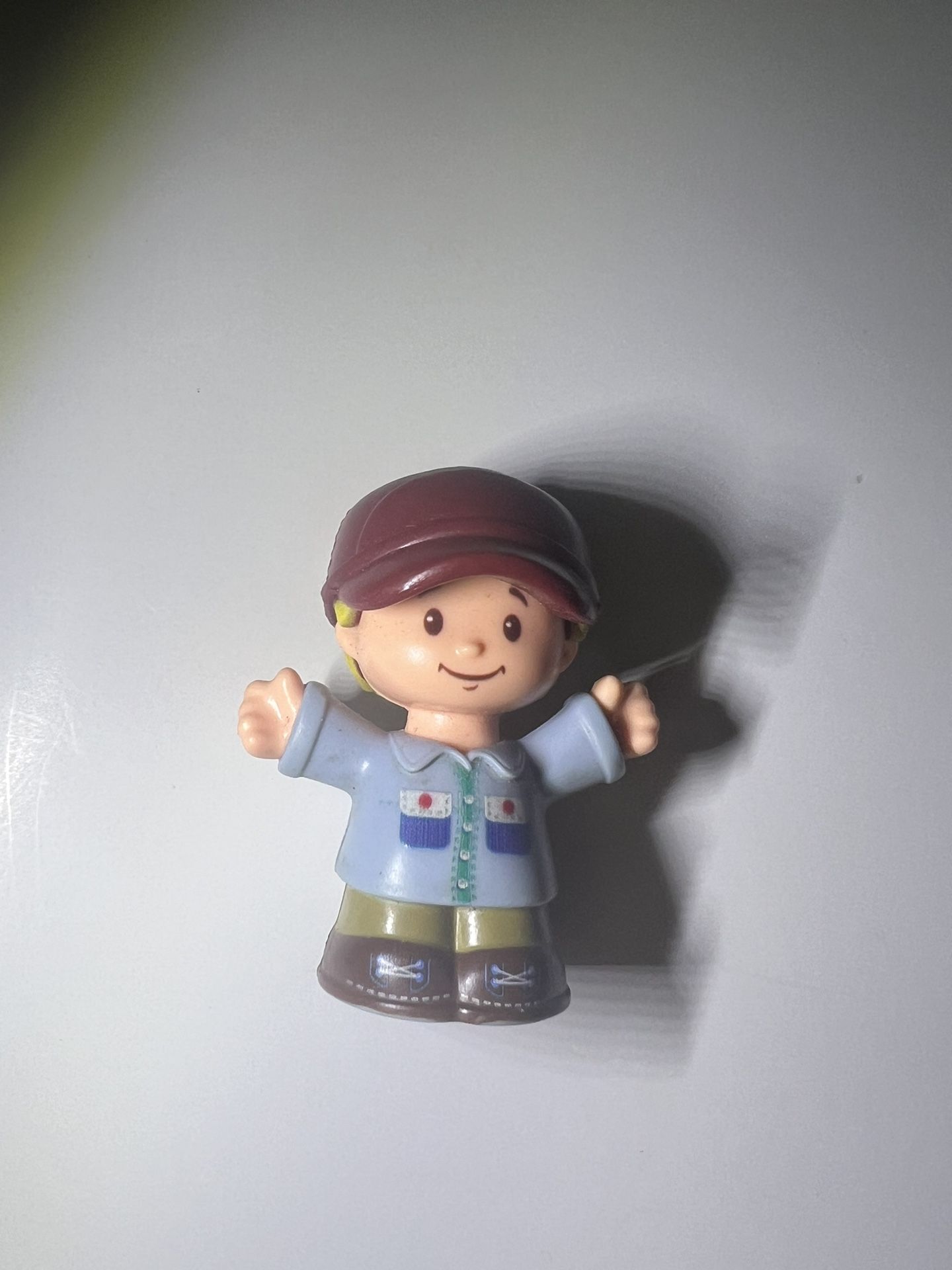 Fisher Price Little People Helpful Harvester Tractor Farmer Figure Blonde Boy