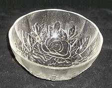 Vintage Pasari clear glass decorative bowl