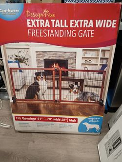 Carlson extra wide free standing gate