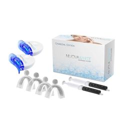 😁 CHARCOAL EDITION LED TEETH WHITENING KIT
