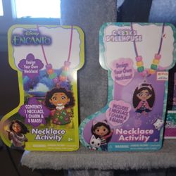🙂NEW 2 GABBY PLAYHOUSE BUILD YOUR OWN NECKLACES. INC. NECKLACE, BEADS,  AND CHARM