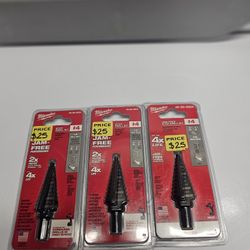 Milwaukee
3/16 in. - 7/8 in. #4 Black Oxide Step Drill Bit (12-Steps)