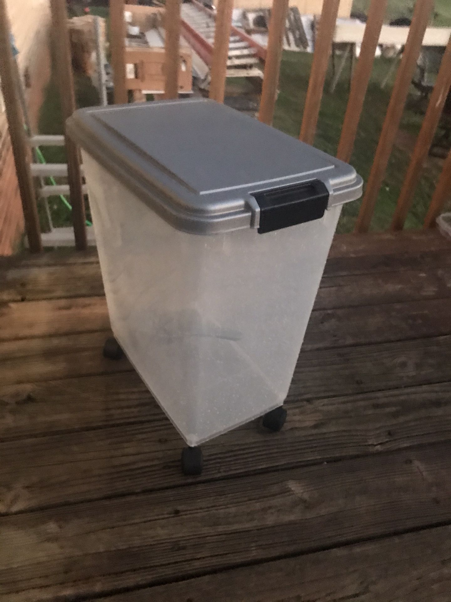 Large Bin With Scoop