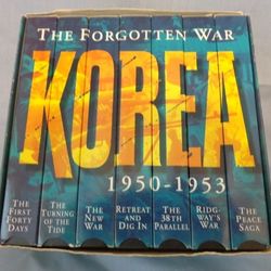 Korea The Forgotten War VHS 7 Tape Set Like New
