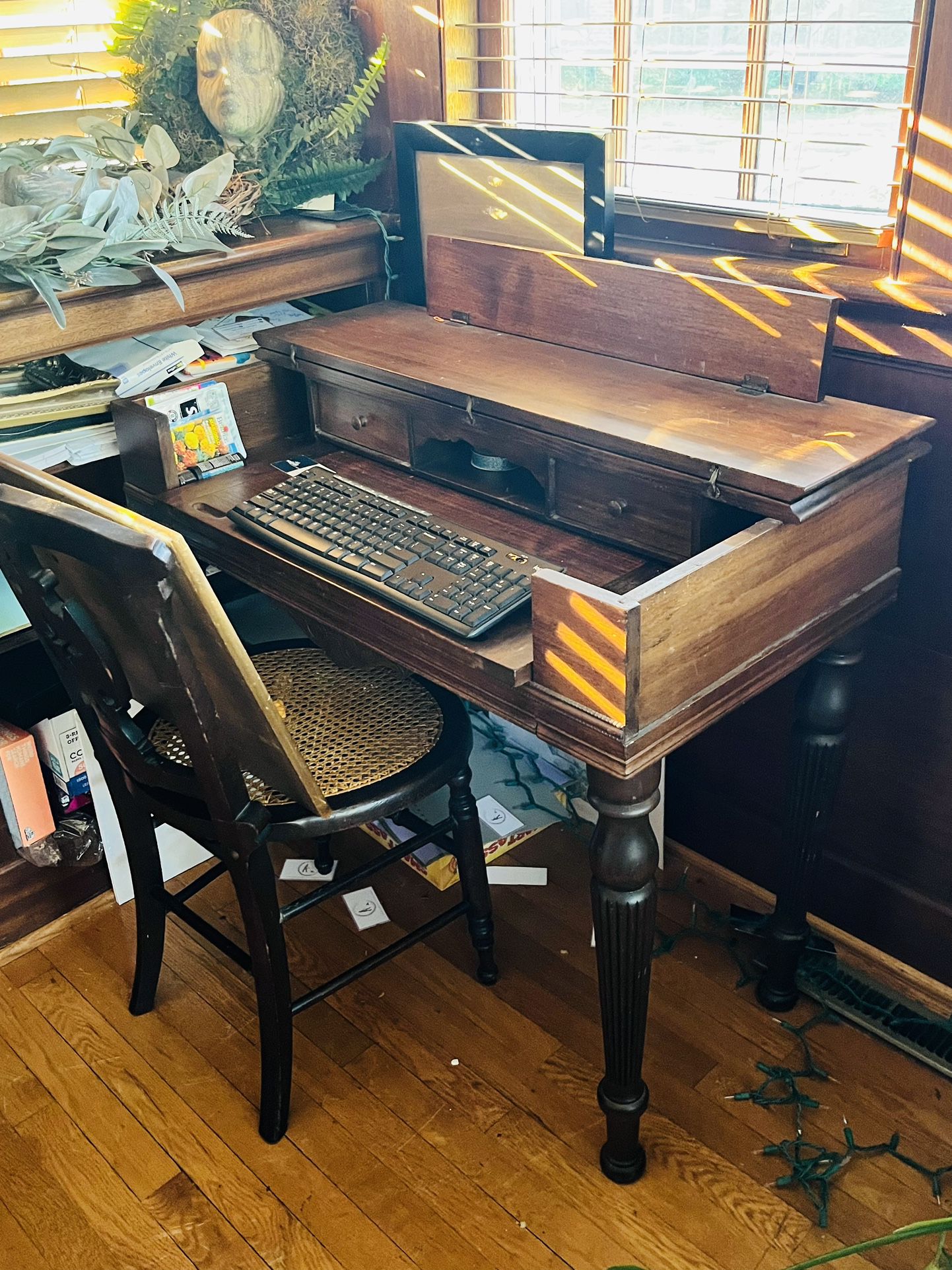 Antique Desk W/Chair