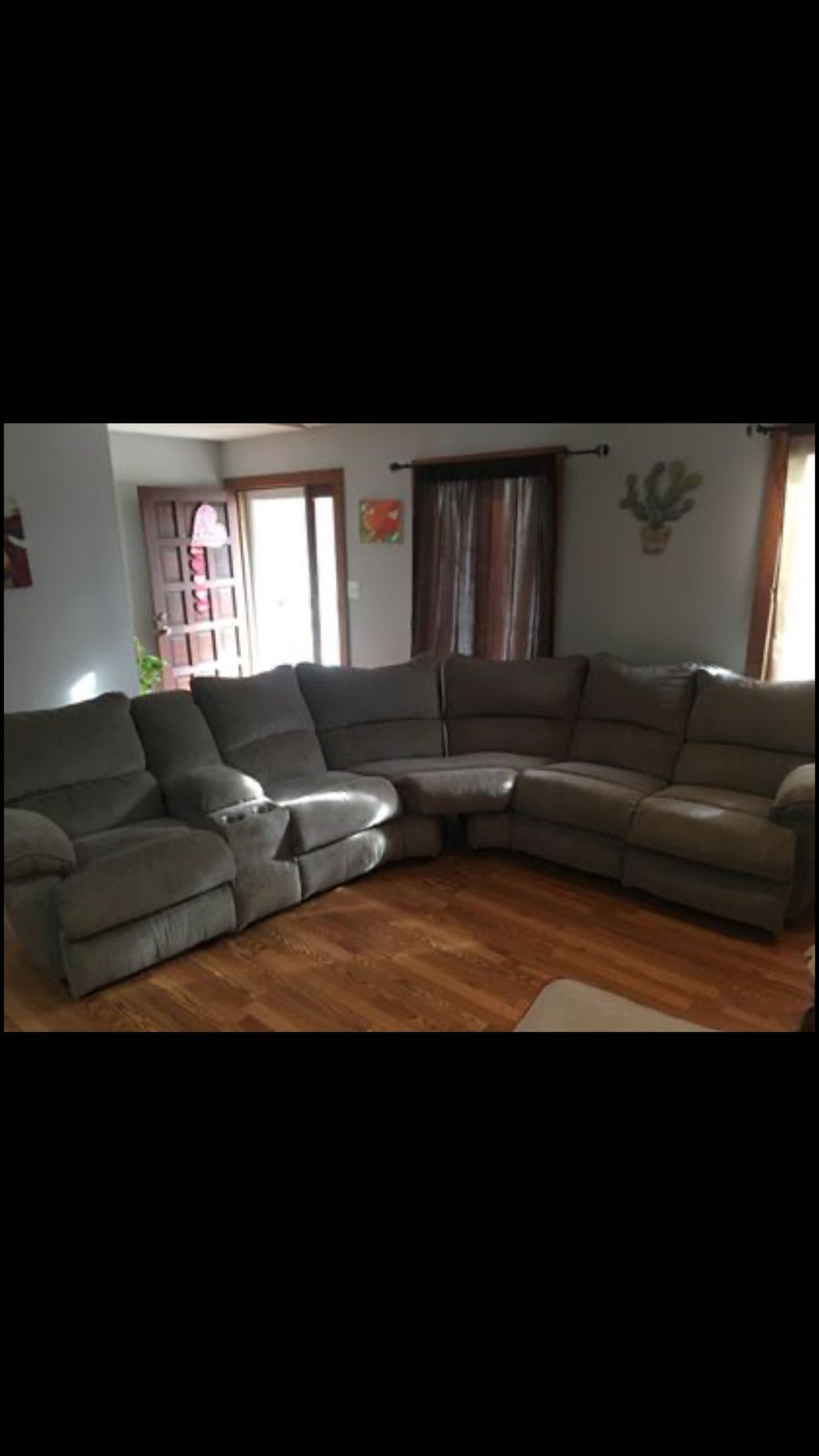 Sectional couch light gray