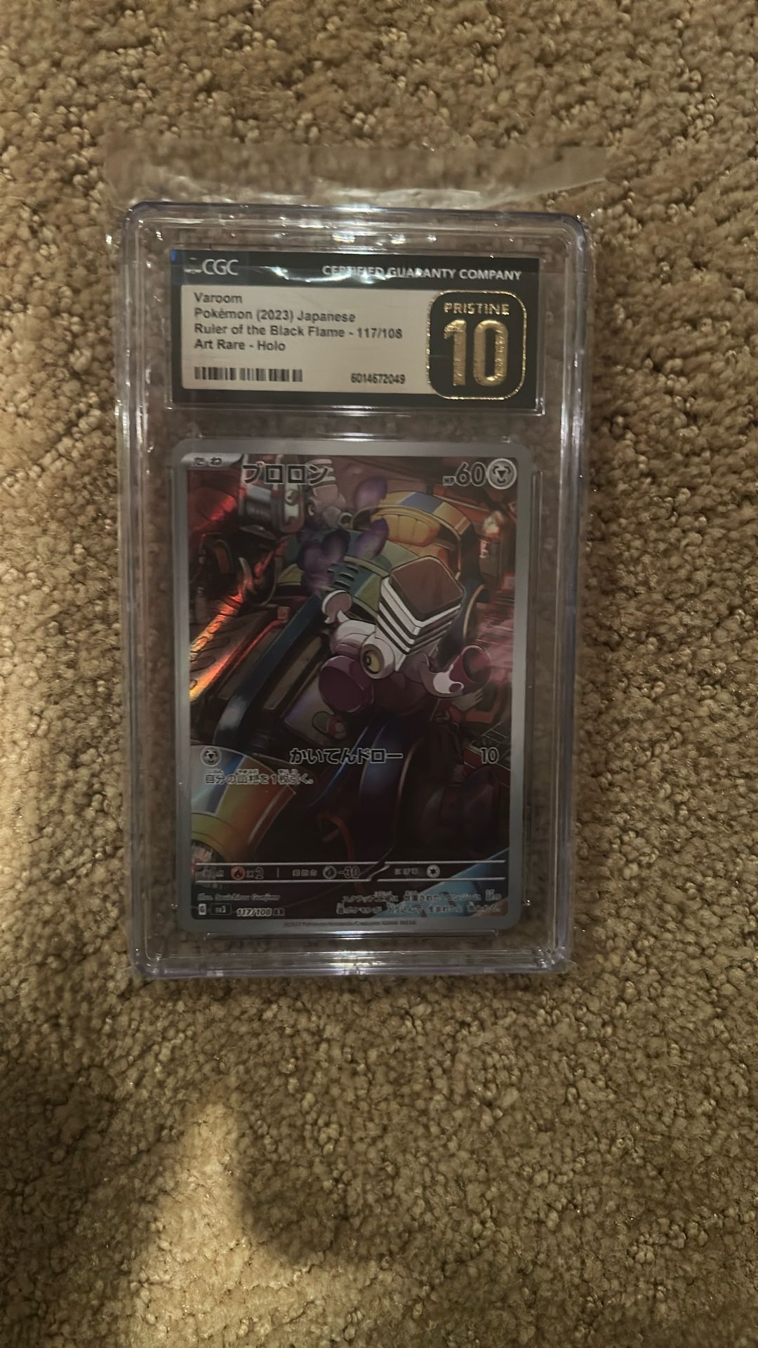 Varoom Pristine 10 CGC Pokemon Graded Card