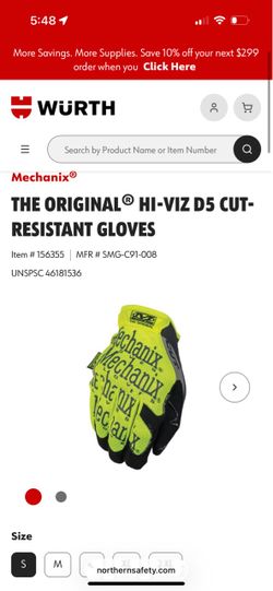 Mechanix HI-VIZ CUT-RESISTANT GLOVE
