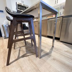 Room & Board Parsons Bar Height Table w/ 2 Stools