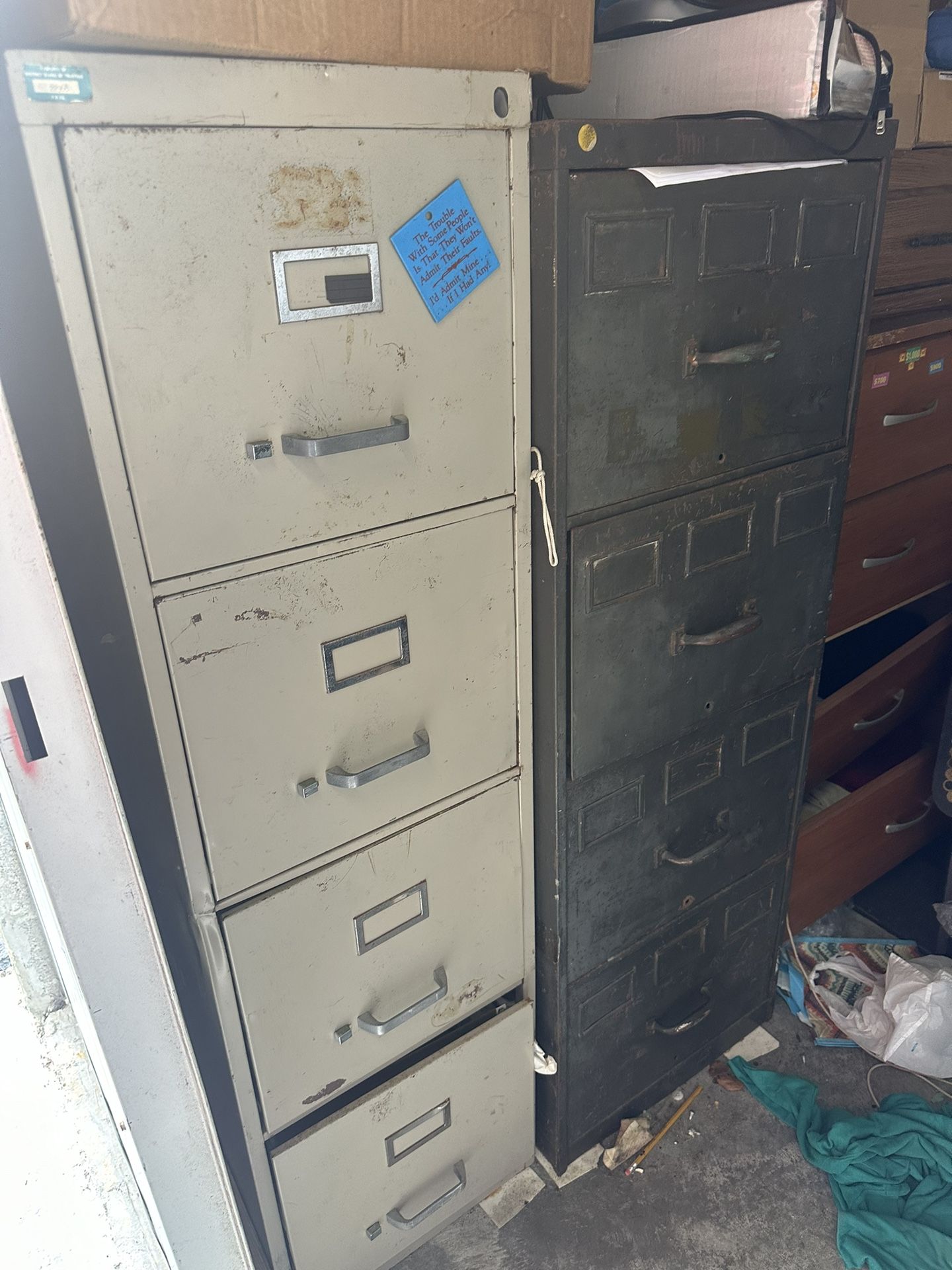 Free Scrap Metal Filing Cabinets And Bed Frame 100% Free