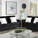 Black Velvet Sofa And Loveseat
