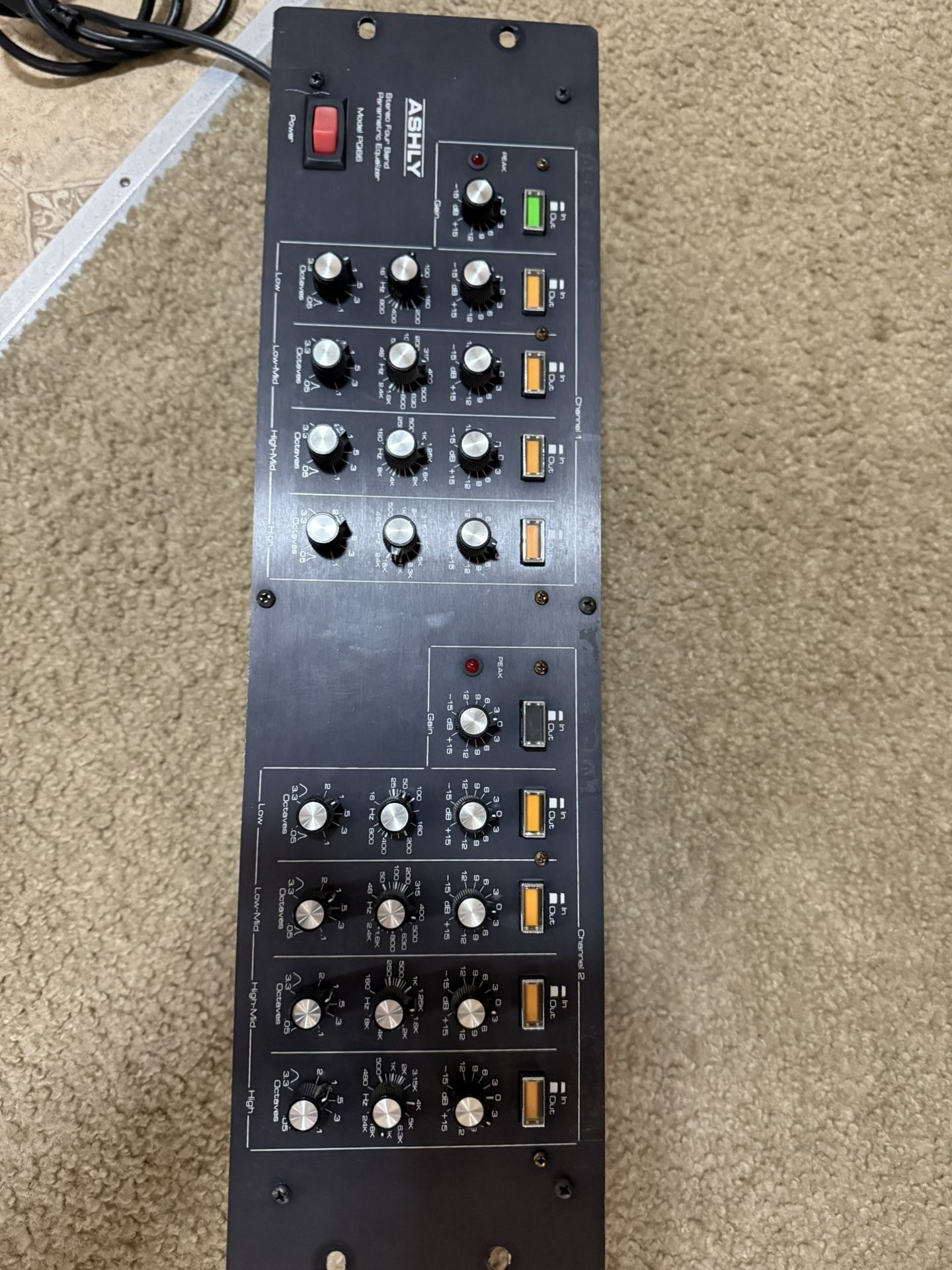  vintage Equalizer ashly pq 66