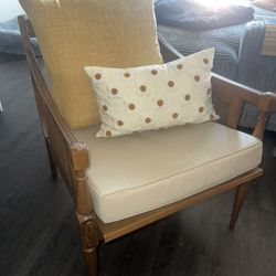 Vintage Wooden Accent Chair