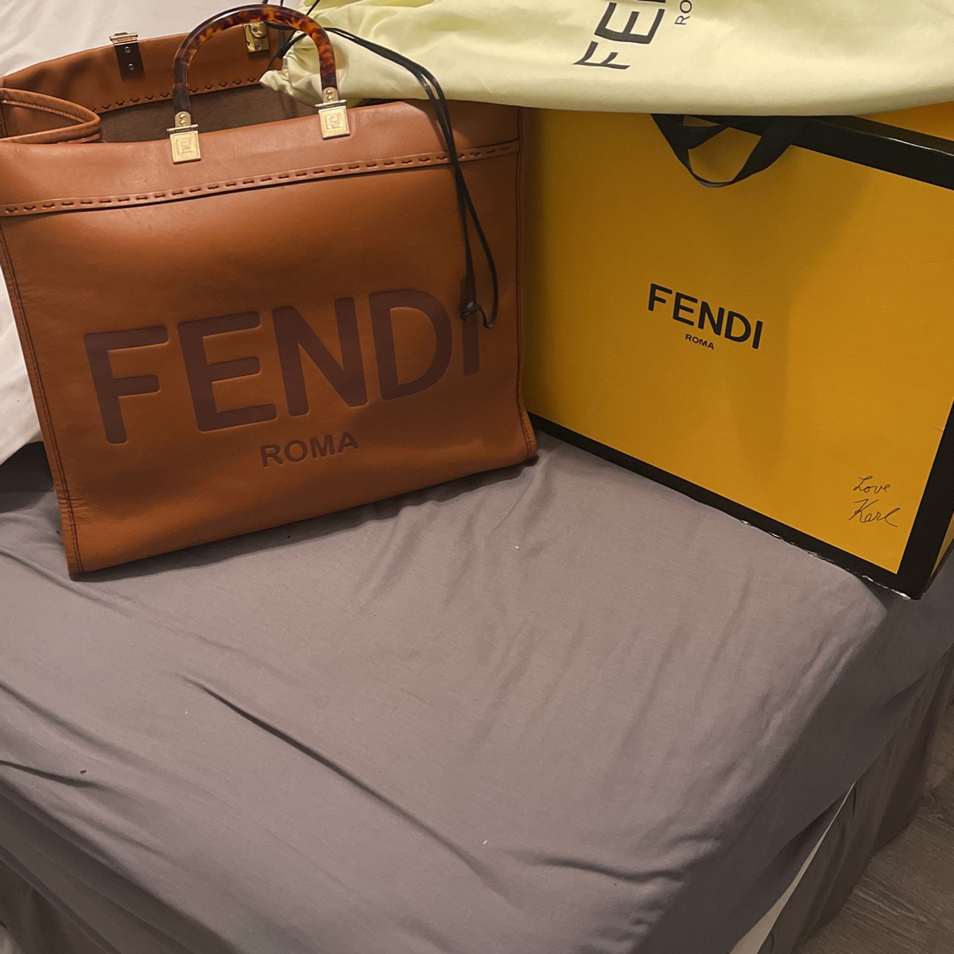 Authentic Fendi Pecan Alma Style Handbag Crossbody for Sale in Daytona  Beach, FL - OfferUp