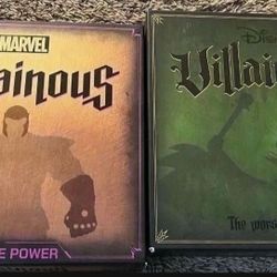 Disney Villainous And Marvel Villainous Board Game Set