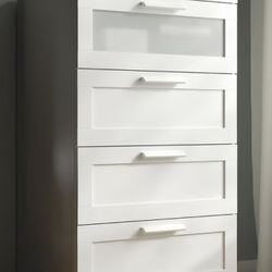 Dresser Large 4 Drawer With Glass Top 