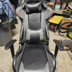 Devoko Ergonomic Gaming Chair Racing Gray And Black