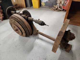 Antique Post Mount Pulley Operated Canedy Otto Drill Press Tool