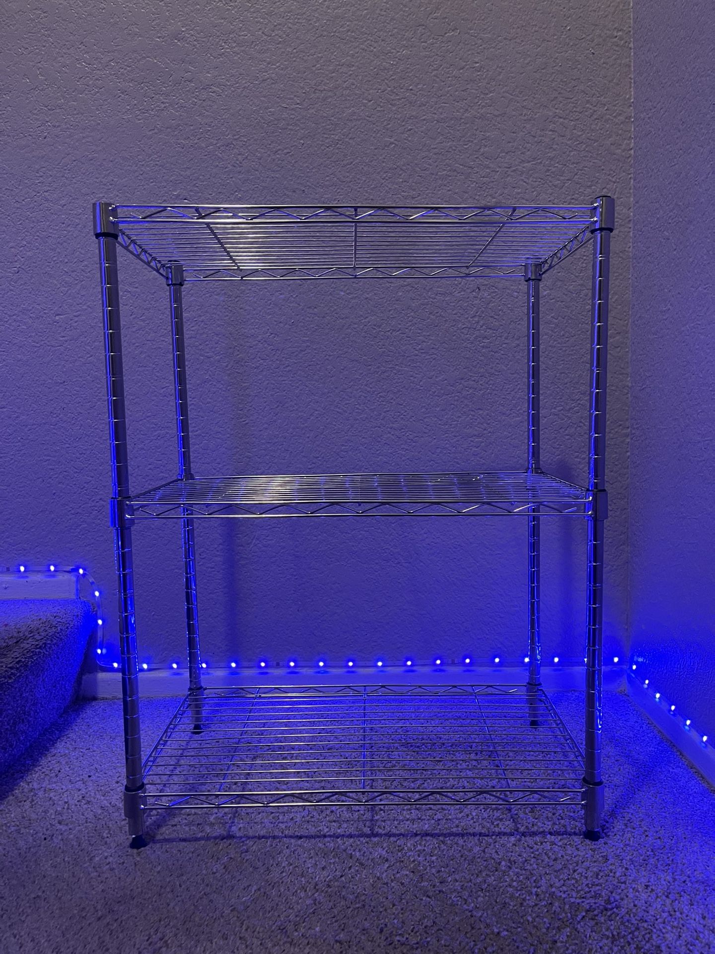 3-Tier Metal Wire Storage Shelf – Used