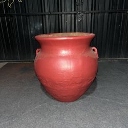 Heavy Clay Red Single Pot Planter