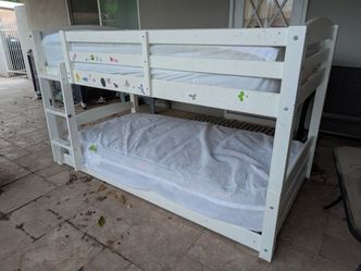 Twin Bunk Bed with Mattresses