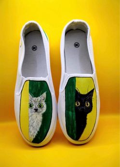 Hand painted shoes