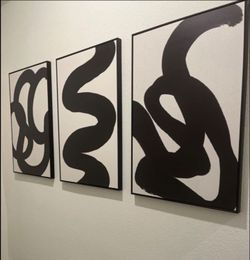 New Black and white boho wall art