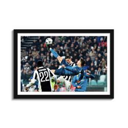 Cristiano Ronaldo Soccer Sport Poster And Frame 20x30 Inch Hypebeast Ikonick KAWS Supreme