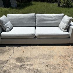 *FREE DELIVERY* Light Gray Article Sitka Sofa 99”