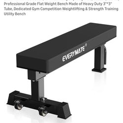 NEW Gym-Grade Flat Weight Bench – Built for Heavy Lifting