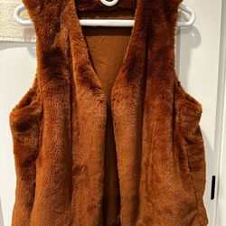 New Faux Fur Ladies Vest- Medium