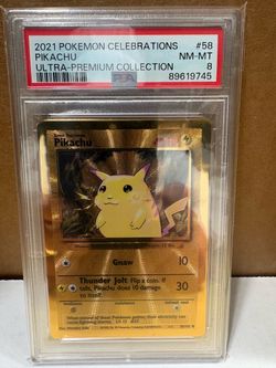 2021 POKEMON CELEBRATIONS UPC PIKACHU #58 GOLD METAL CARD