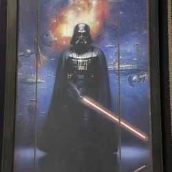 Star Wars Darth Vader Wooden Picture