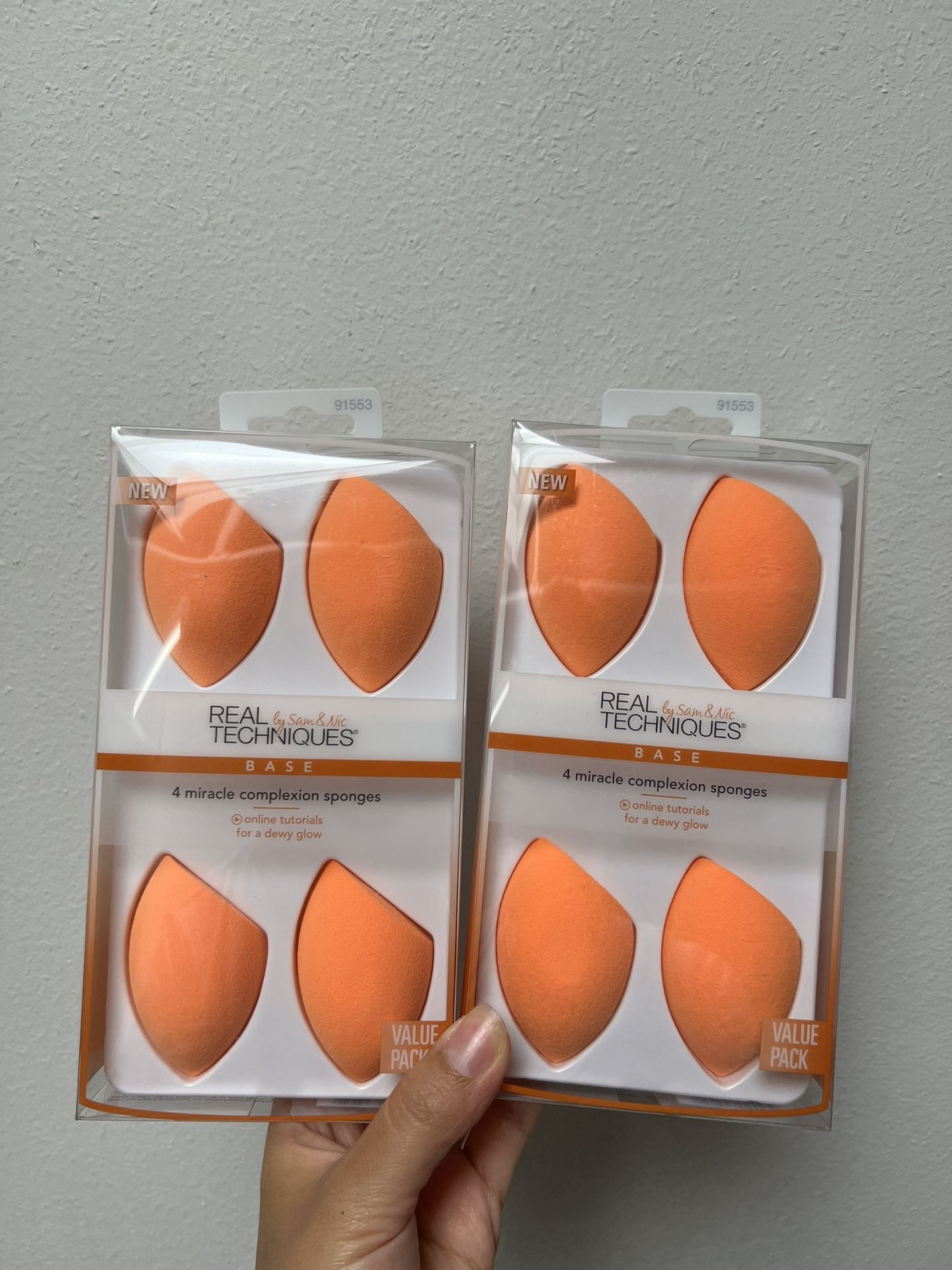 2 Real Techniques Miracle Sponges for foundation brush contour highlight NIB