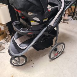 Graco Fastaction Fold Jogger Stroller With Car Seat!! 60 For Both 