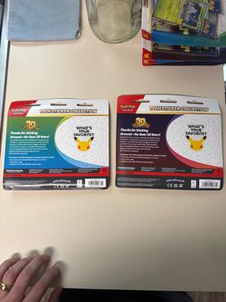 2 Pokemon 30th tech sticker blisters