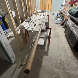 14ft FINISHED OAK HAND RAILING WITH HARDWARE