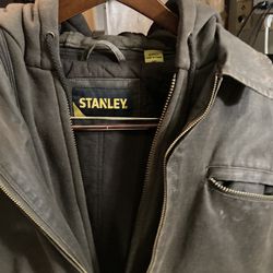 STANLEY Men’s XL Jacket W/ Hoodie & Oilcloth Exterior