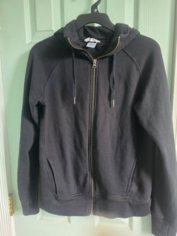 Jockey Women's Black Zipper Hoodie Size Medium