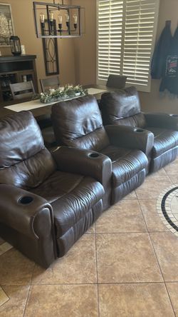 Theater style recliners