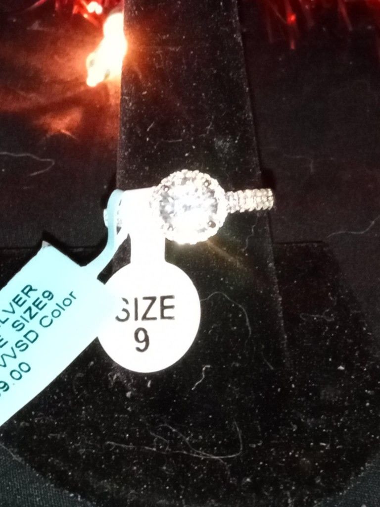 💍💎Absolutely Stunning 1.52 Carat VVSD COLOR Genuine Moissanite Round Halo Cut All Ss 925 Eng